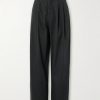 Slater Straight-Leg Pleated Cotton-Twill Trousers Slater Straight-Leg Pleated Cotton-Twill Trousers