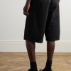 Cosmo Straight-Leg Garment-Dyed Cotton-Twill Shorts - BK Cosmo Straight-Leg Garment-Dyed Cotton-Twill Shorts - BK