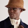 Lys Reversible Leather-Trimmed Shearling Bucket Hat - OU