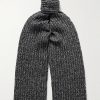 Alagna Ribbed Cashmere-Blend Scarf
