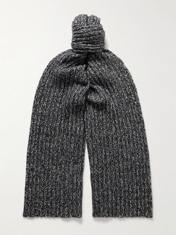 Alagna Ribbed Cashmere-Blend Scarf