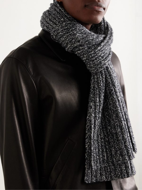 Alagna Ribbed Cashmere-Blend Scarf - OU