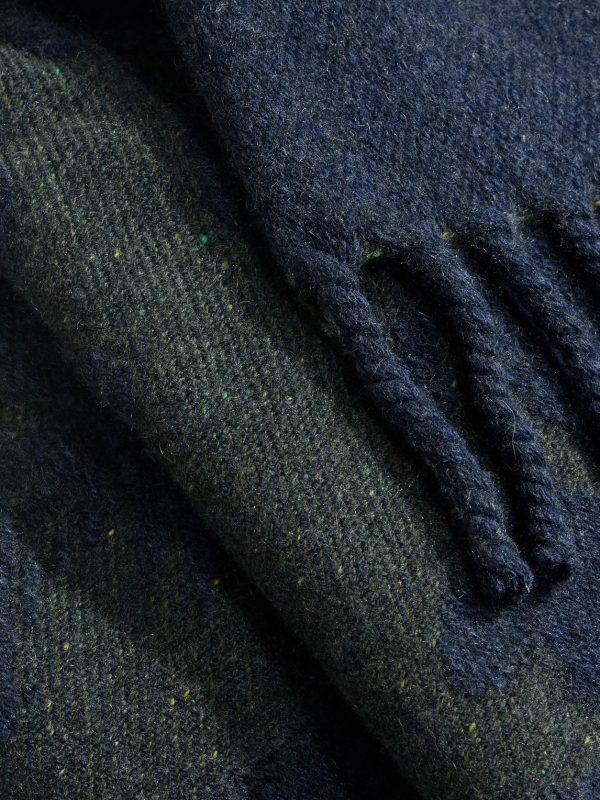 Fringed Cashmere-Jacquard Throw - CU