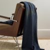 Fringed Cashmere-Jacquard Throw