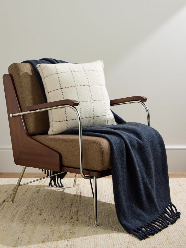 Fringed Cashmere-Jacquard Throw - OU
