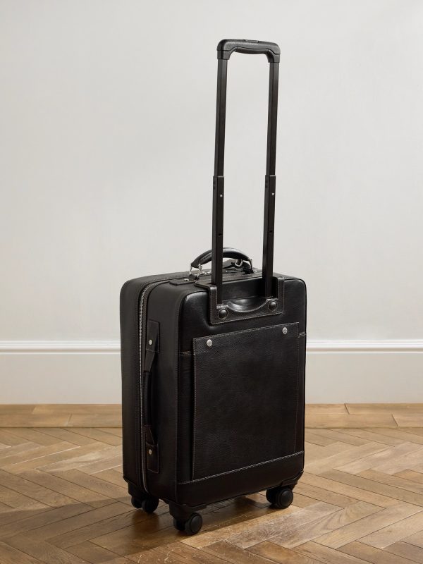 Full-Grain Leather Suitcase - BK Full-Grain Leather Suitcase - BK
