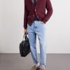 Textured-Leather Briefcase - FR