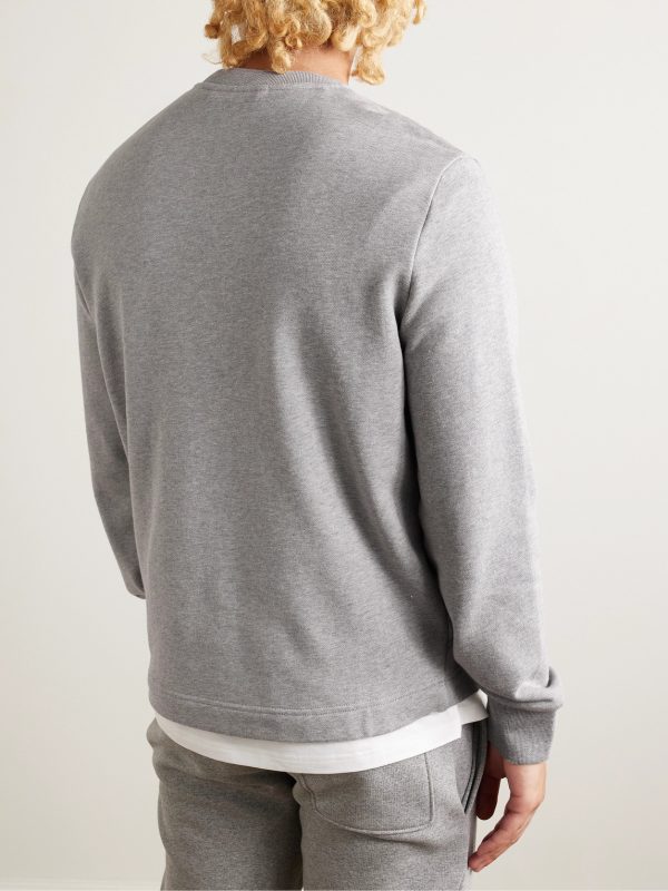 Logo-Print Appliquéd Cotton-Jersey Sweatshirt - BK Logo-Print Appliquéd Cotton-Jersey Sweatshirt - BK