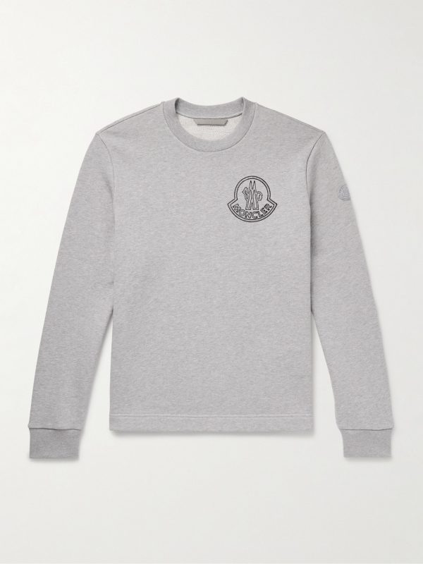 Logo-Print Appliquéd Cotton-Jersey Sweatshirt Logo-Print Appliquéd Cotton-Jersey Sweatshirt
