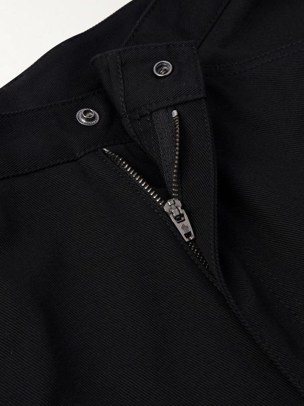 Wide-Leg Logo-Appliquéd Cotton-Twill Shorts - E1
