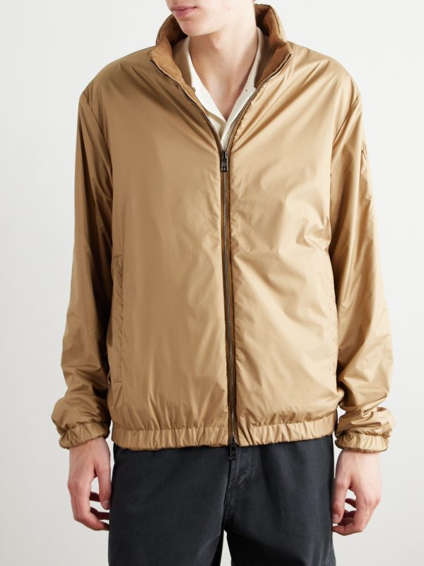 Turbat Logo-Appliquéd Reversible Suede and AirSoft Shell Jacket - E2 Turbat Logo-Appliquéd Reversible Suede and AirSoft Shell Jacket - E2
