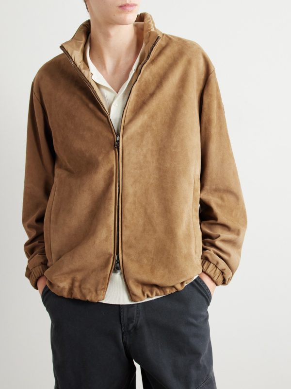 Turbat Logo-Appliquéd Reversible Suede and AirSoft Shell Jacket - FR Turbat Logo-Appliquéd Reversible Suede and AirSoft Shell Jacket - FR