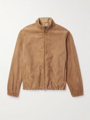 Turbat Logo-Appliquéd Reversible Suede and AirSoft Shell Jacket Turbat Logo-Appliquéd Reversible Suede and AirSoft Shell Jacket