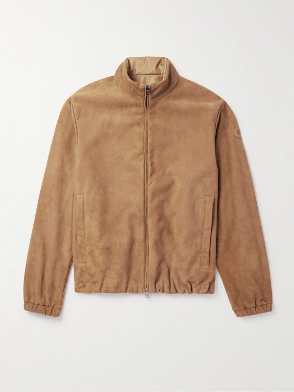 Turbat Logo-Appliquéd Reversible Suede and AirSoft Shell Jacket Turbat Logo-Appliquéd Reversible Suede and AirSoft Shell Jacket