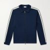 Striped Cotton-Jersey Track Jacket