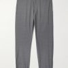 Tapered Logo-Appliquéd Wool Trousers Tapered Logo-Appliquéd Wool Trousers