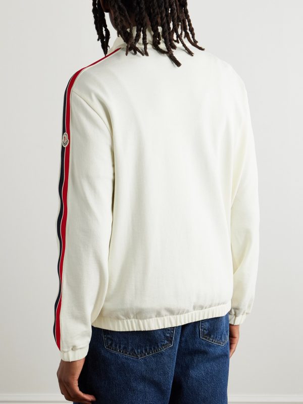 Striped Cotton-Jersey Track Jacket - BK Striped Cotton-Jersey Track Jacket - BK