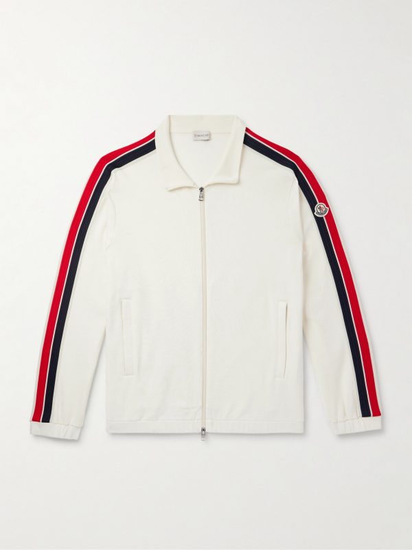 Striped Cotton-Jersey Track Jacket Striped Cotton-Jersey Track Jacket