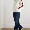Striped Cotton-Jersey Track Jacket - OU Striped Cotton-Jersey Track Jacket - OU