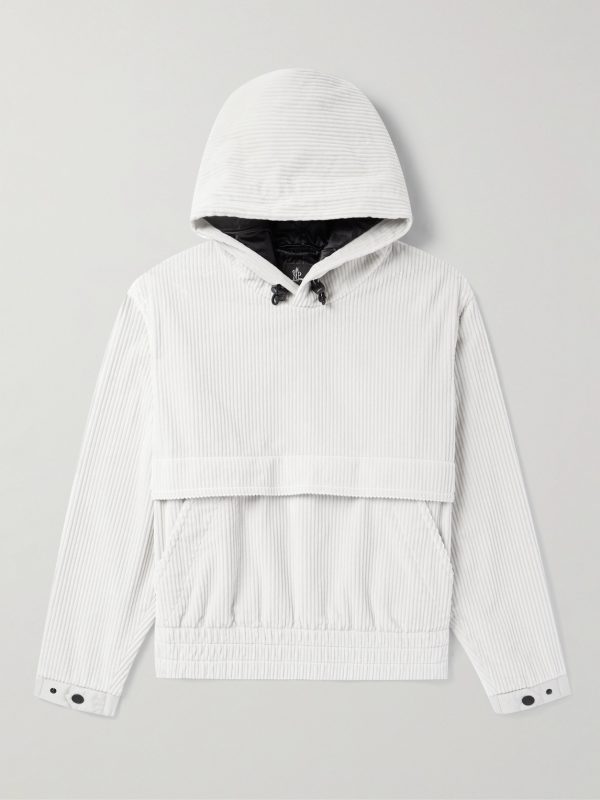 Logo-Appliquéd Cotton-Blend Corduroy Hoodie Logo-Appliquéd Cotton-Blend Corduroy Hoodie