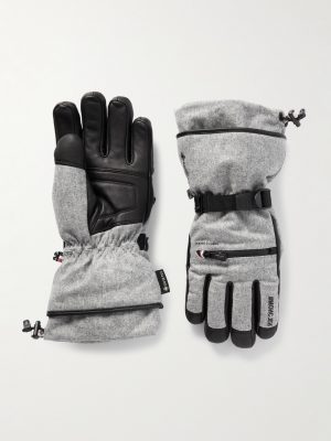 Grenoble Stretch-Shell and Leather Ski Gloves