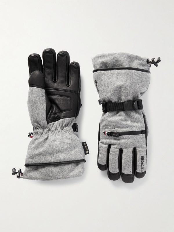Grenoble Stretch-Shell and Leather Ski Gloves Grenoble Stretch-Shell and Leather Ski Gloves