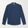 Premium Pat Grandad-Collar Linen Shirt Premium Pat Grandad-Collar Linen Shirt