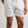 Straight-Leg Mid-Length Striped Seersucker Swim Shorts - OU Straight-Leg Mid-Length Striped Seersucker Swim Shorts - OU