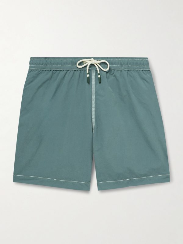 Straight-Leg Mid-Length Swim Shorts Straight-Leg Mid-Length Swim Shorts