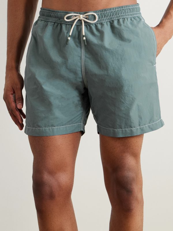 Straight-Leg Mid-Length Swim Shorts - OU Straight-Leg Mid-Length Swim Shorts - OU