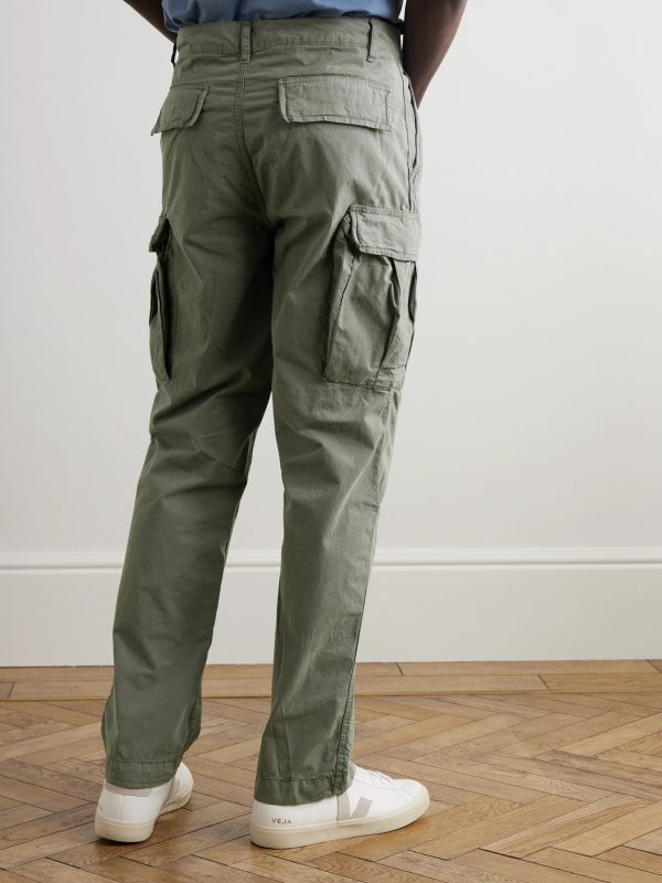 Tapered Cotton-Drill Cargo Trousers - BK Tapered Cotton-Drill Cargo Trousers - BK