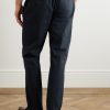 Tanker Straight-Leg Pleated Stretch-Cotton Drawstring Trousers - BK Tanker Straight-Leg Pleated Stretch-Cotton Drawstring Trousers - BK