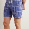 Straight-Leg Mid-Length Printed Swim Shorts - OU Straight-Leg Mid-Length Printed Swim Shorts - OU