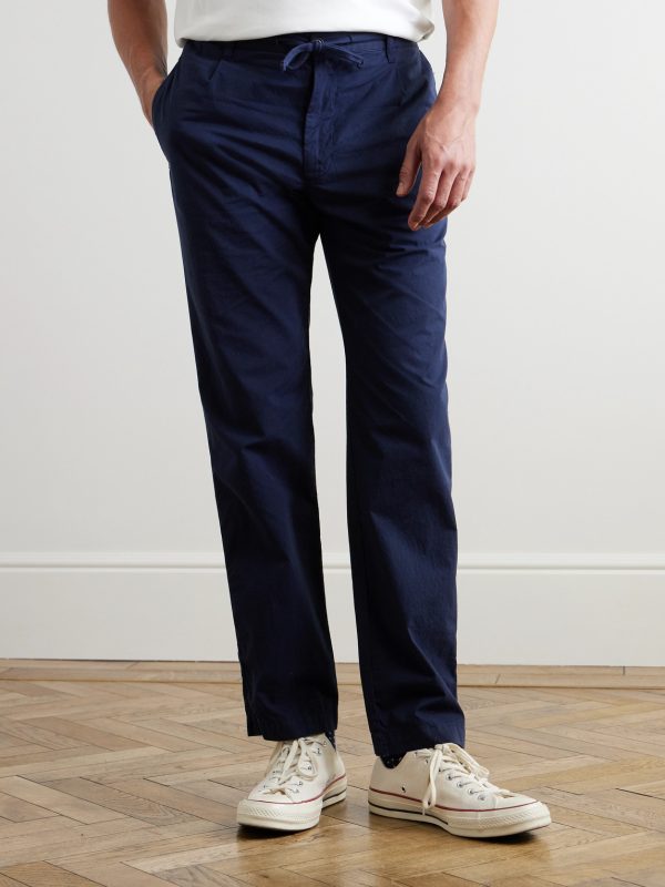 Tanker Slim-Fit Straight-Leg Cotton Drawstring Trousers - FR Tanker Slim-Fit Straight-Leg Cotton Drawstring Trousers - FR