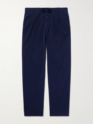 Tanker Slim-Fit Straight-Leg Cotton Drawstring Trousers Tanker Slim-Fit Straight-Leg Cotton Drawstring Trousers