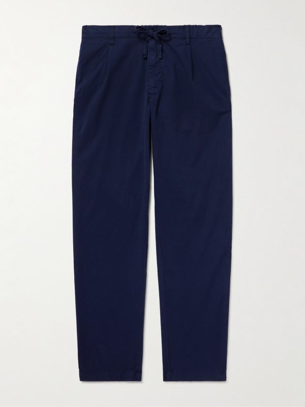 Tanker Slim-Fit Straight-Leg Cotton Drawstring Trousers Tanker Slim-Fit Straight-Leg Cotton Drawstring Trousers