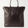 N/S Intrecciato Leather Tote Bag N/S Intrecciato Leather Tote Bag