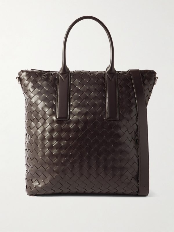 N/S Intrecciato Leather Tote Bag N/S Intrecciato Leather Tote Bag