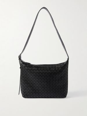 Small Traveler Intrecciato Full-Grain Leather Messenger Bag Small Traveler Intrecciato Full-Grain Leather Messenger Bag