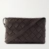 Large Diago Intrecciato Full-Grain Leather Messenger Bag