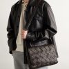 Large Diago Intrecciato Full-Grain Leather Messenger Bag - OU