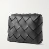 Diago Intrecciato Leather Pouch - BK Diago Intrecciato Leather Pouch - BK