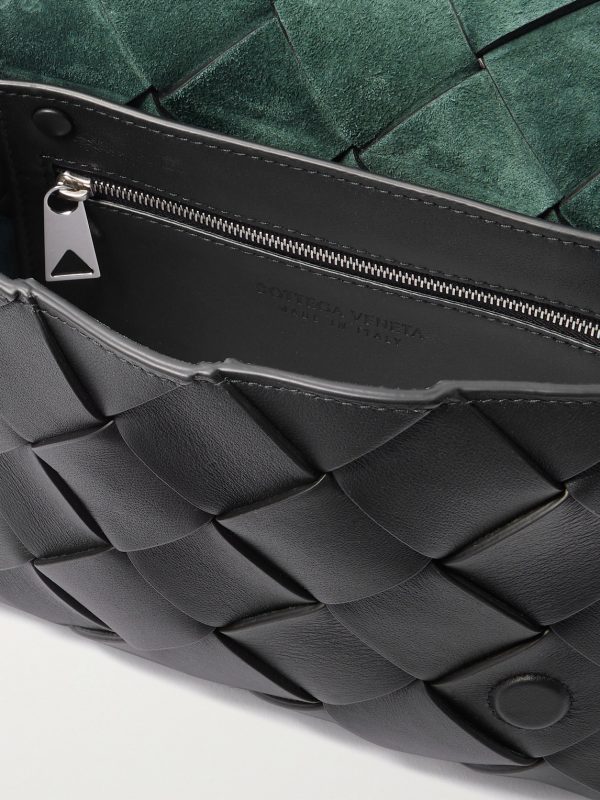 Diago Intrecciato Leather Pouch - E1 Diago Intrecciato Leather Pouch - E1