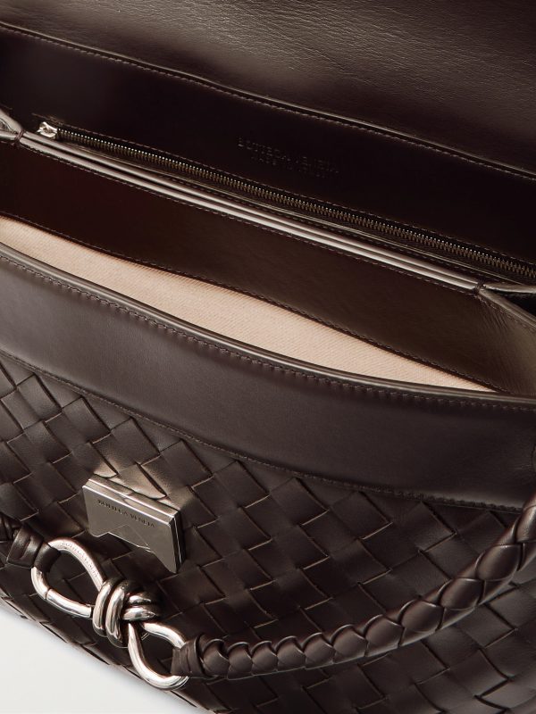 Andiamo Intrecciato Leather Messenger Bag - E1