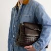 Andiamo Intrecciato Leather Messenger Bag - E2