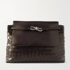 Andiamo Intrecciato Leather Messenger Bag
