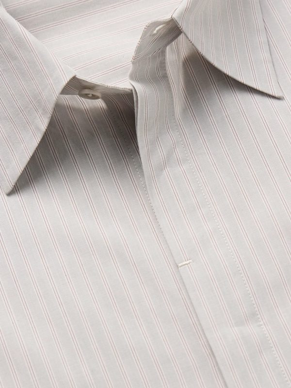 Striped TENCEL™ Lyocell and Cotton-Blend Shirt - CU Striped TENCEL™ Lyocell and Cotton-Blend Shirt - CU