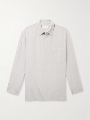 Striped TENCEL™ Lyocell and Cotton-Blend Shirt Striped TENCEL™ Lyocell and Cotton-Blend Shirt