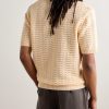 Pointelle-Knit Organic Cotton Polo Shirt - BK