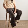 Pointelle-Knit Organic Cotton Polo Shirt - OU